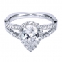 Style ER7543W44JJ
14K White Gold Contemporary Halo Engagement Ring